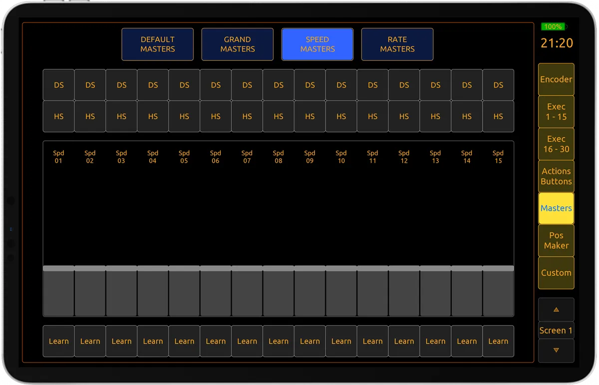 TouchOSC Layout for GrandMA2 on PC | Mugen Lighting